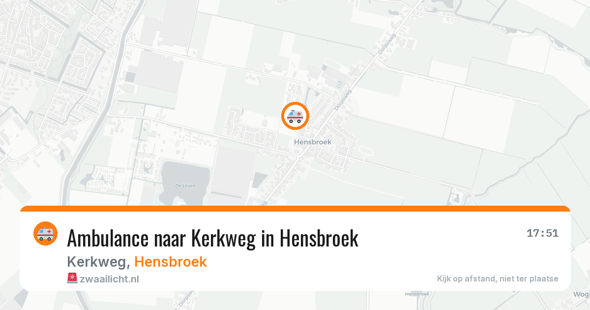 Ambulance naar Kerkweg in Hensbroek — 6 jun 2026