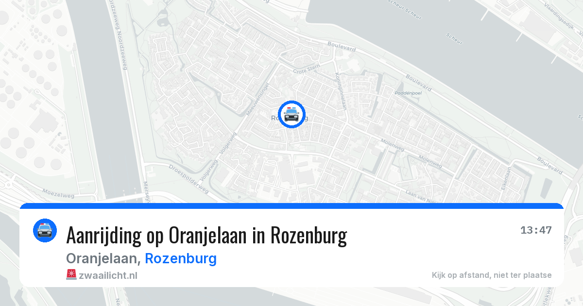 Aanrijding op Oranjelaan in Rozenburg — 8 jun 2026