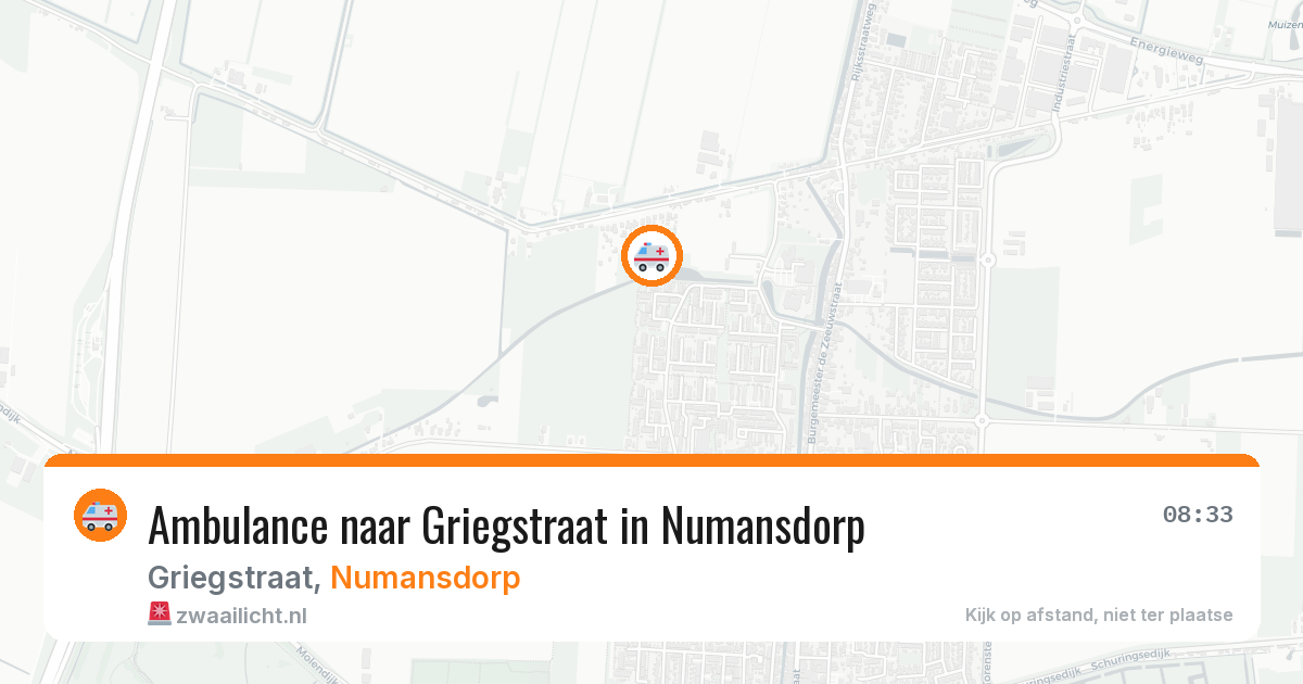 Ambulance naar Griegstraat in Numansdorp — 11 jun 2026