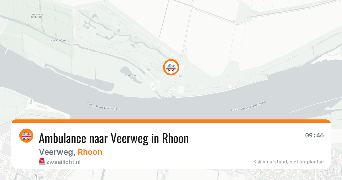 Ambulance naar Veerweg in Rhoon — 8 aug 2026