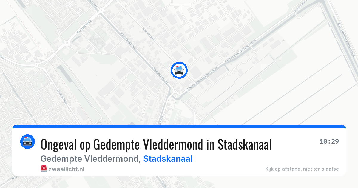 Ongeval op Gedempte Vleddermond in Stadskanaal — 2 jun 2026