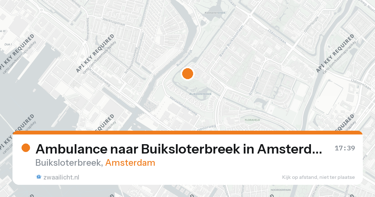 Ambulance naar Buiksloterbreek in Amsterdam — 26 aug 2026