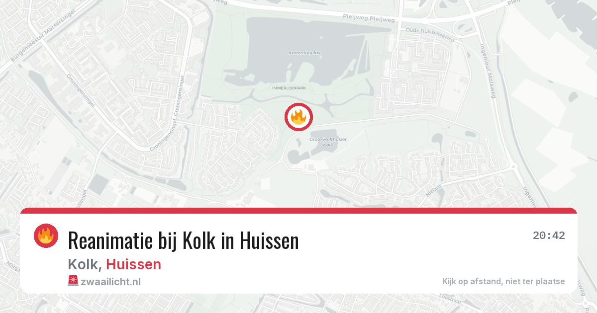 Reanimatie bij Kolk in Huissen — 7 jul 2026