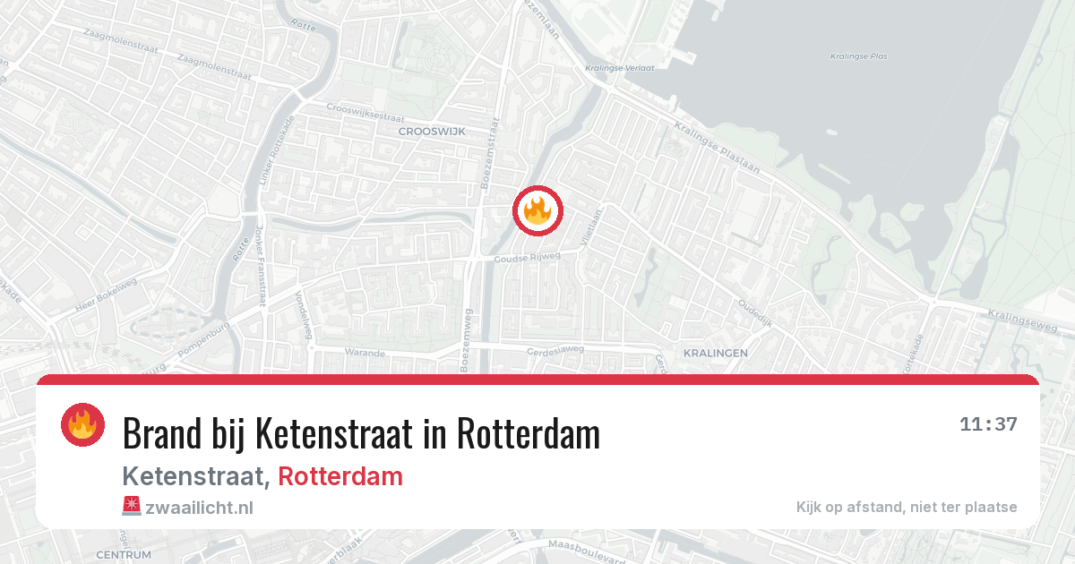 Brand bij Ketenstraat in Rotterdam — 9 jul 2026