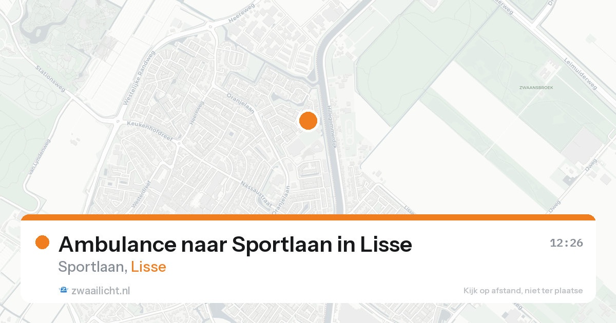 Ambulance naar Sportlaan in Lisse — 31 jan 2026