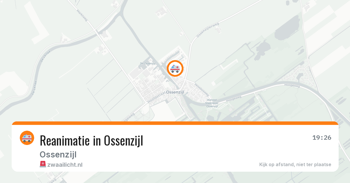 Reanimatie in Ossenzijl — 2 aug 2026