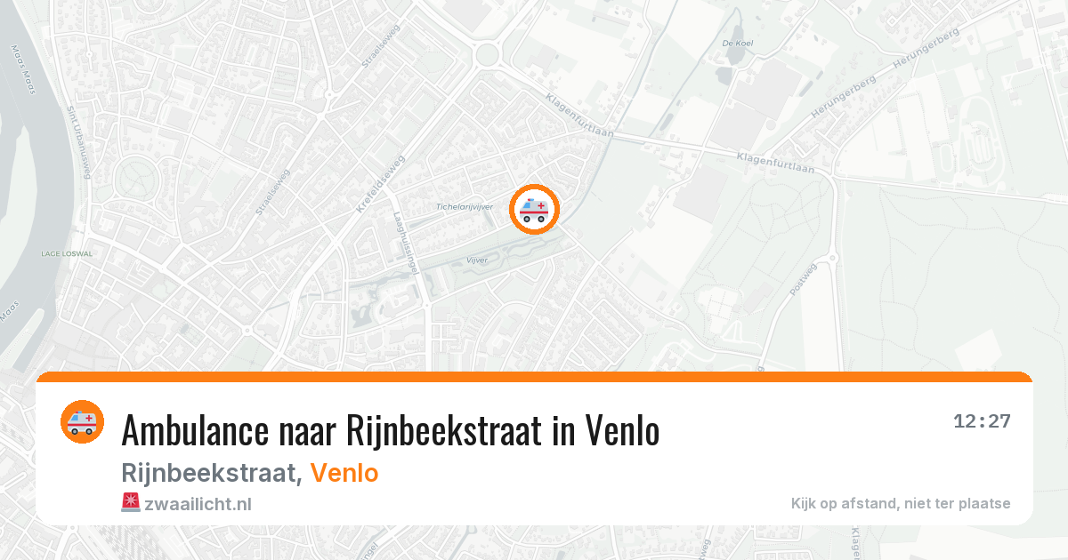 Ambulance naar Rijnbeekstraat in Venlo — 30 jun 2026
