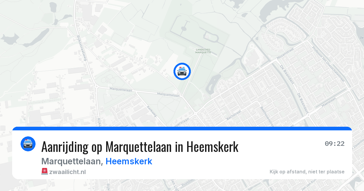 Aanrijding op Marquettelaan in Heemskerk — 5 jun 2026