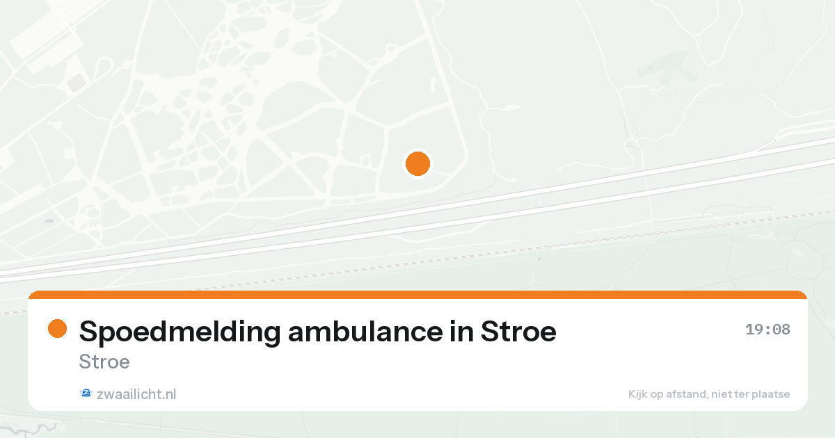 Spoedmelding ambulance in Stroe — 18 aug 2026