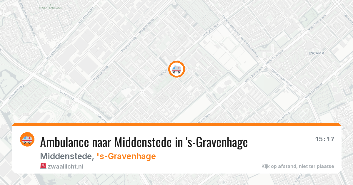 Ambulance naar Middenstede in 's-Gravenhage — 29 jun 2026