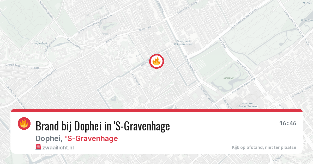 Brand bij Dophei in 'S-Gravenhage — 10 mrt 2026