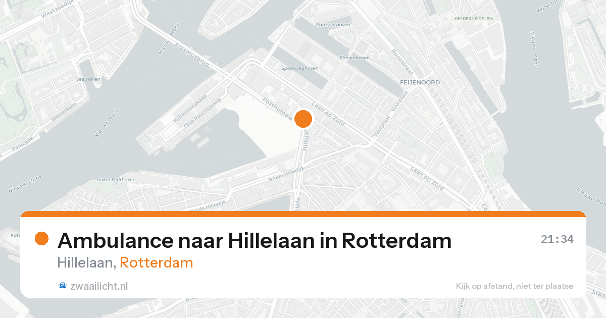 Ambulance naar Hillelaan in Rotterdam — 21 aug 2026