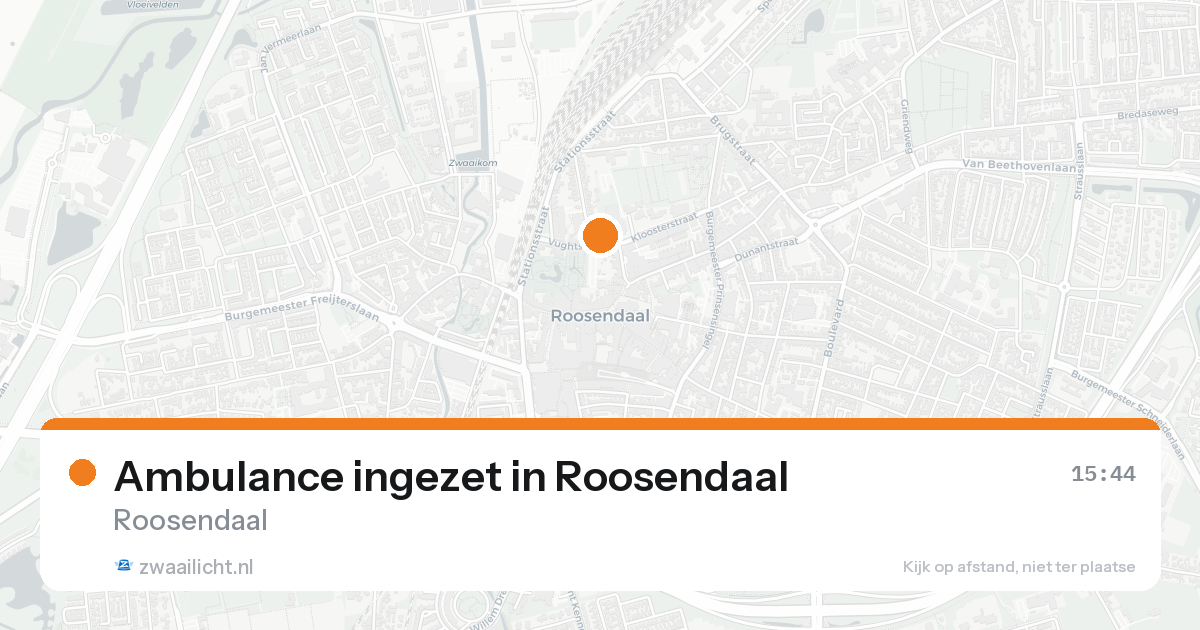 Ambulance ingezet in Roosendaal — 4 jun 2026