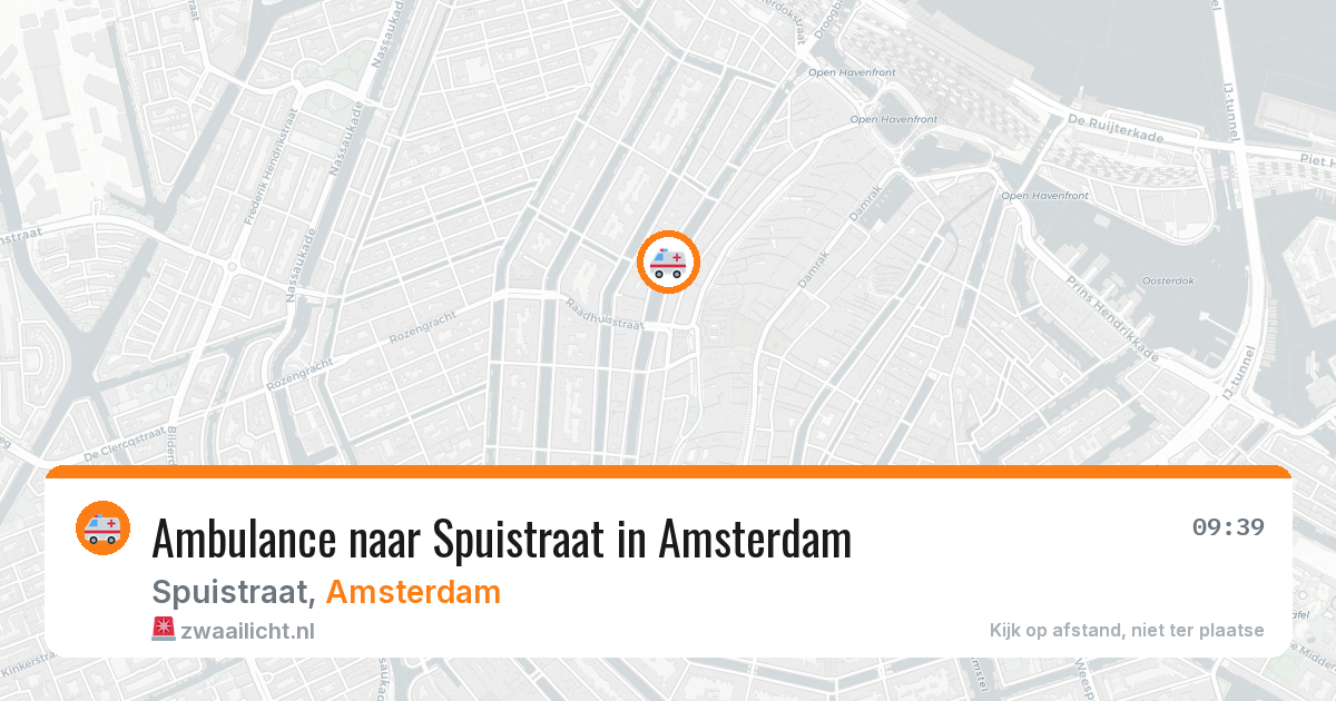 Ambulance naar Spuistraat in Amsterdam — 26 mei 2026