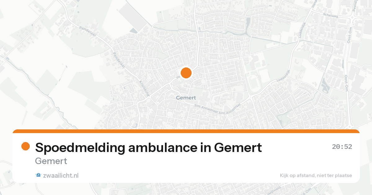 Spoedmelding ambulance in Gemert — 7 feb 2026