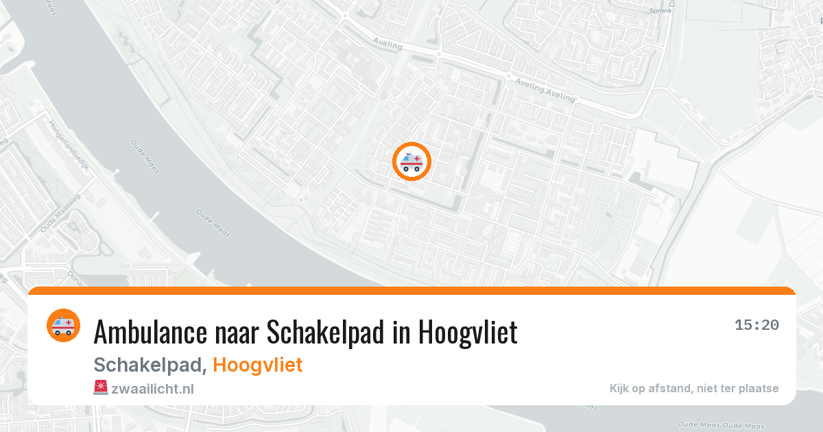 Ambulance naar Schakelpad in Hoogvliet — 3 jul 2026