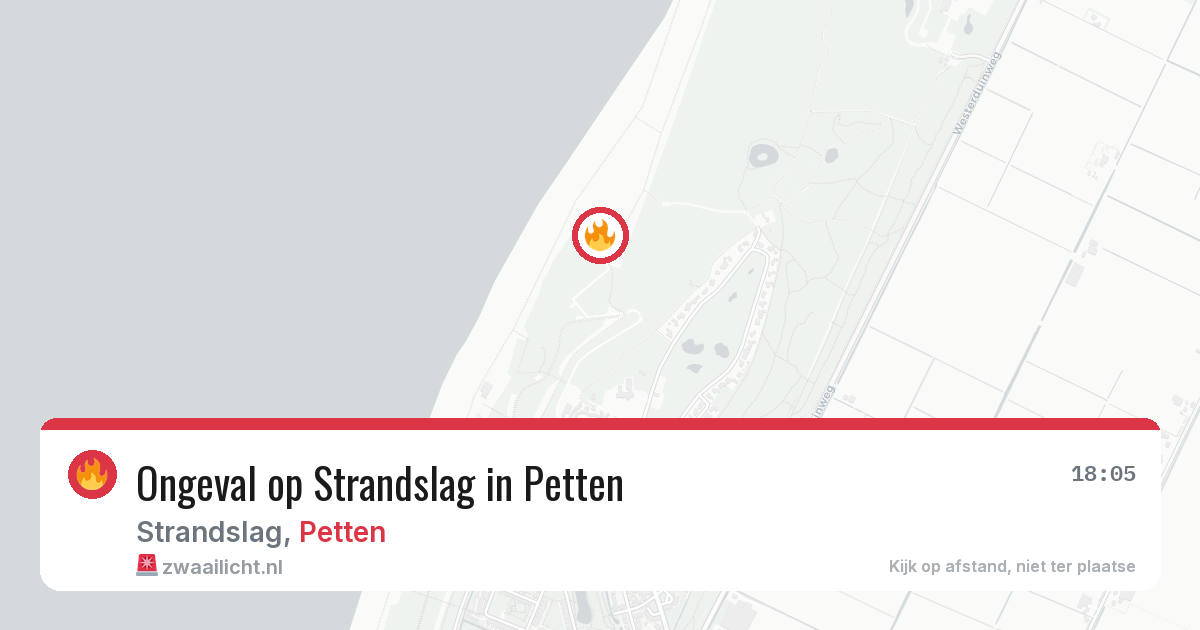 Ongeval op Strandslag in Petten — 10 aug 2026