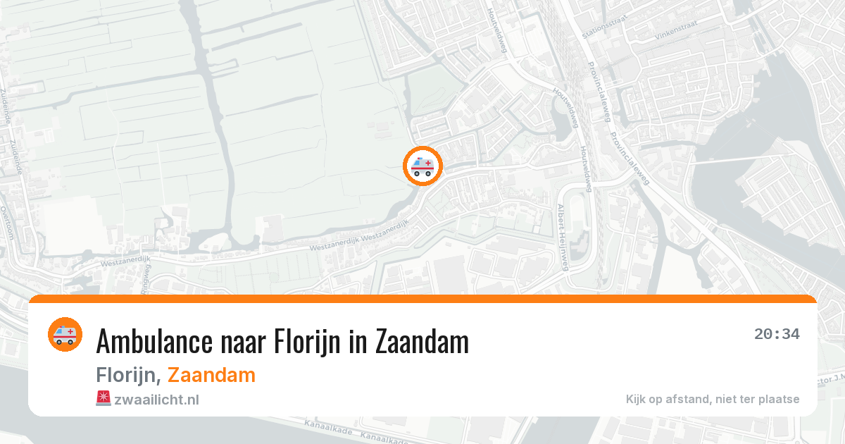 Ambulance naar Florijn in Zaandam — 27 jul 2026