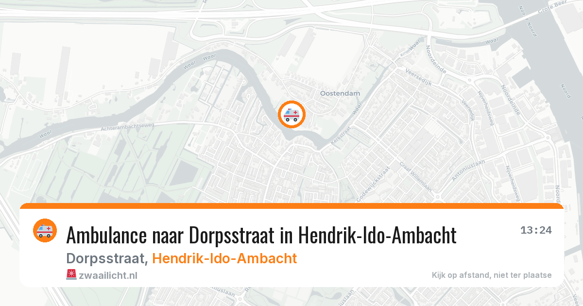 Ambulance naar Dorpsstraat in Hendrik-Ido-Ambacht — 28 apr 2026