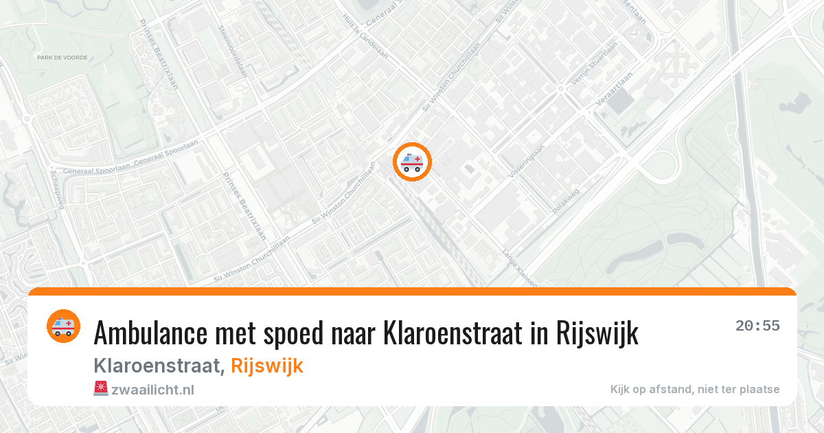 Ambulance met spoed naar Klaroenstraat in Rijswijk — 11 mei 2026