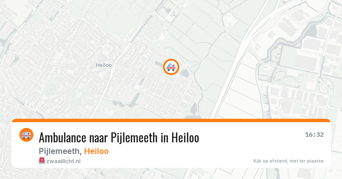 Ambulance naar Pijlemeeth in Heiloo — 8 feb 2026