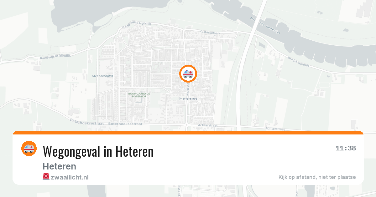 Wegongeval in Heteren — 7 jul 2026