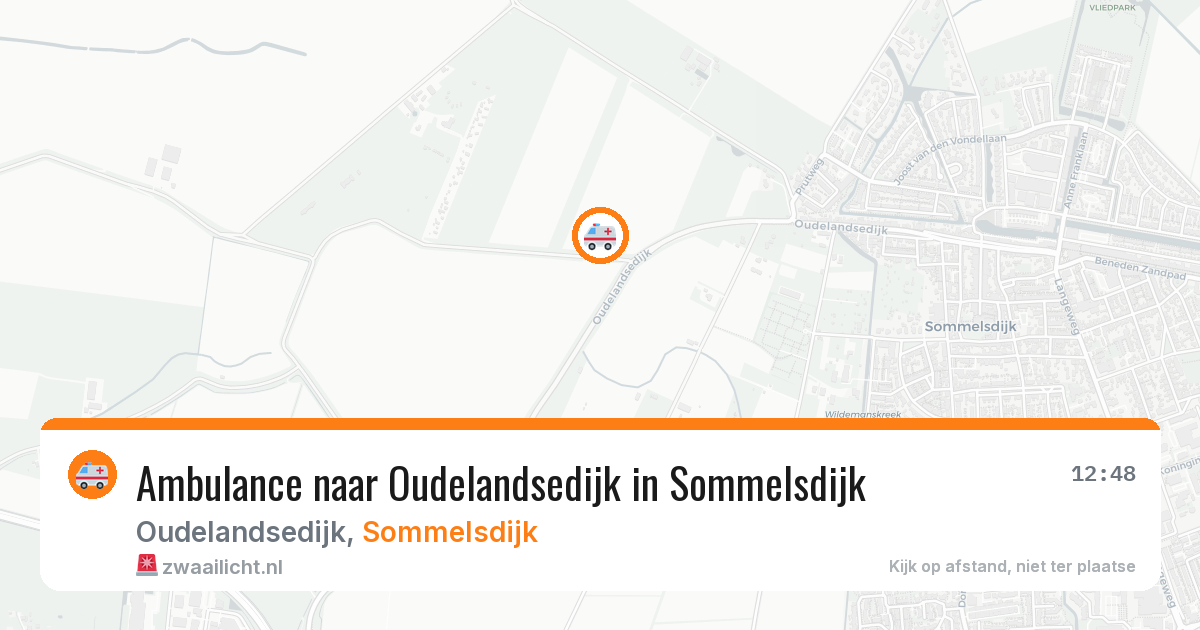 Ambulance naar Oudelandsedijk in Sommelsdijk — 12 aug 2026