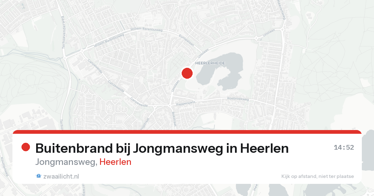 Buitenbrand bij Jongmansweg in Heerlen — 17 aug 2026