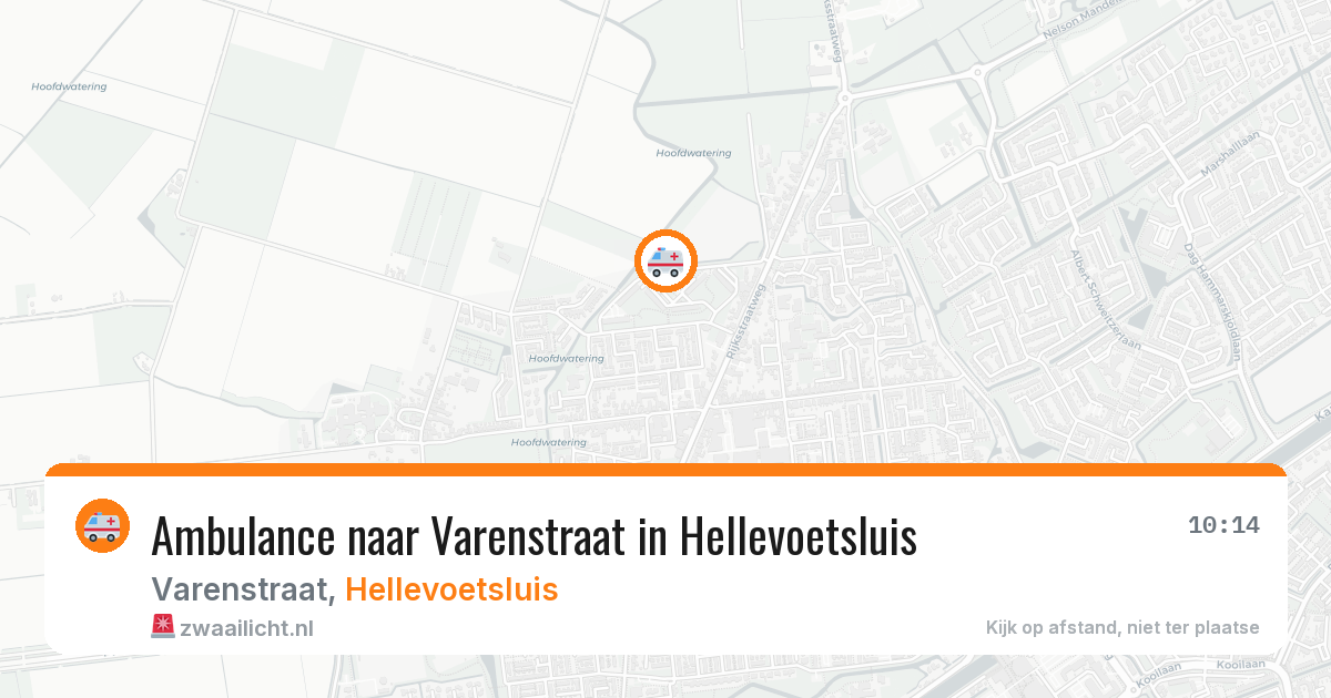 Ambulance naar Varenstraat in Hellevoetsluis — 19 jun 2026