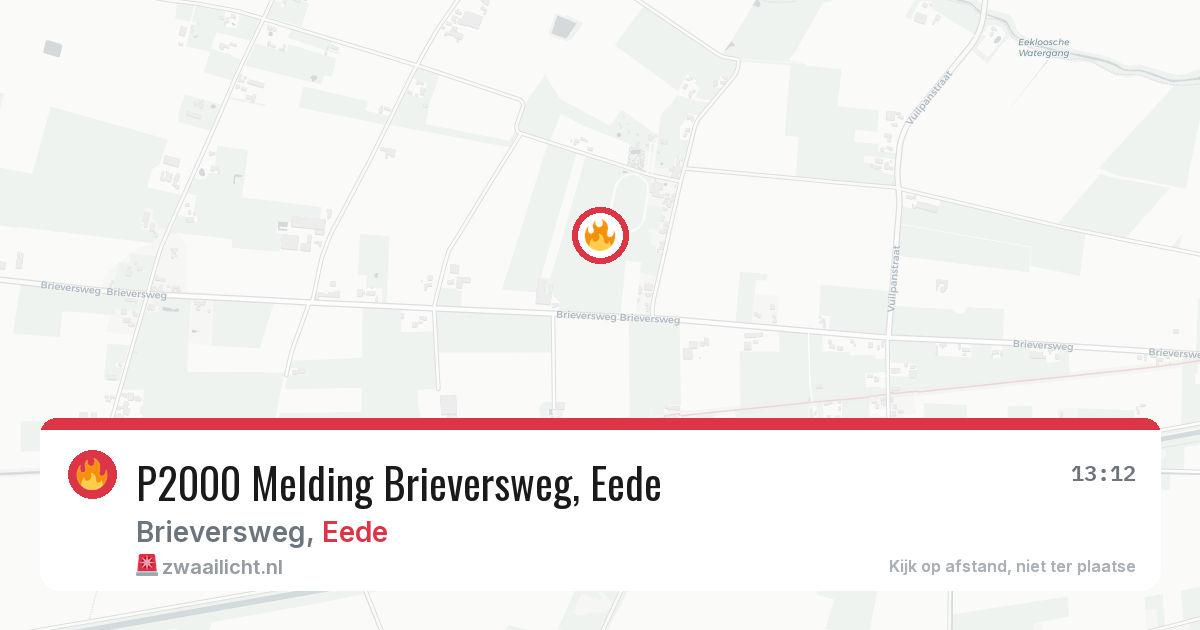 P2000 Melding Brieversweg, Eede — 10 feb 2026