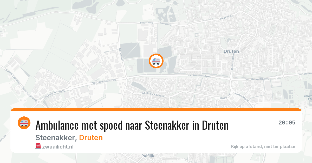 Ambulance met spoed naar Steenakker in Druten — 12 mei 2026
