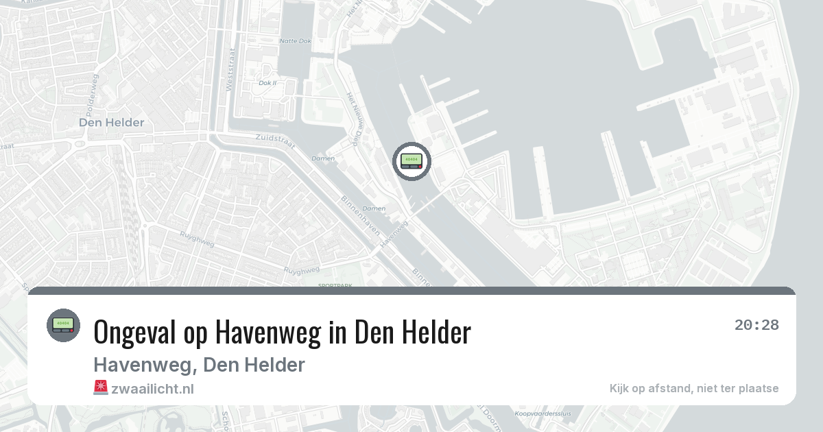 Ongeval op Havenweg in Den Helder — 29 jan 2026