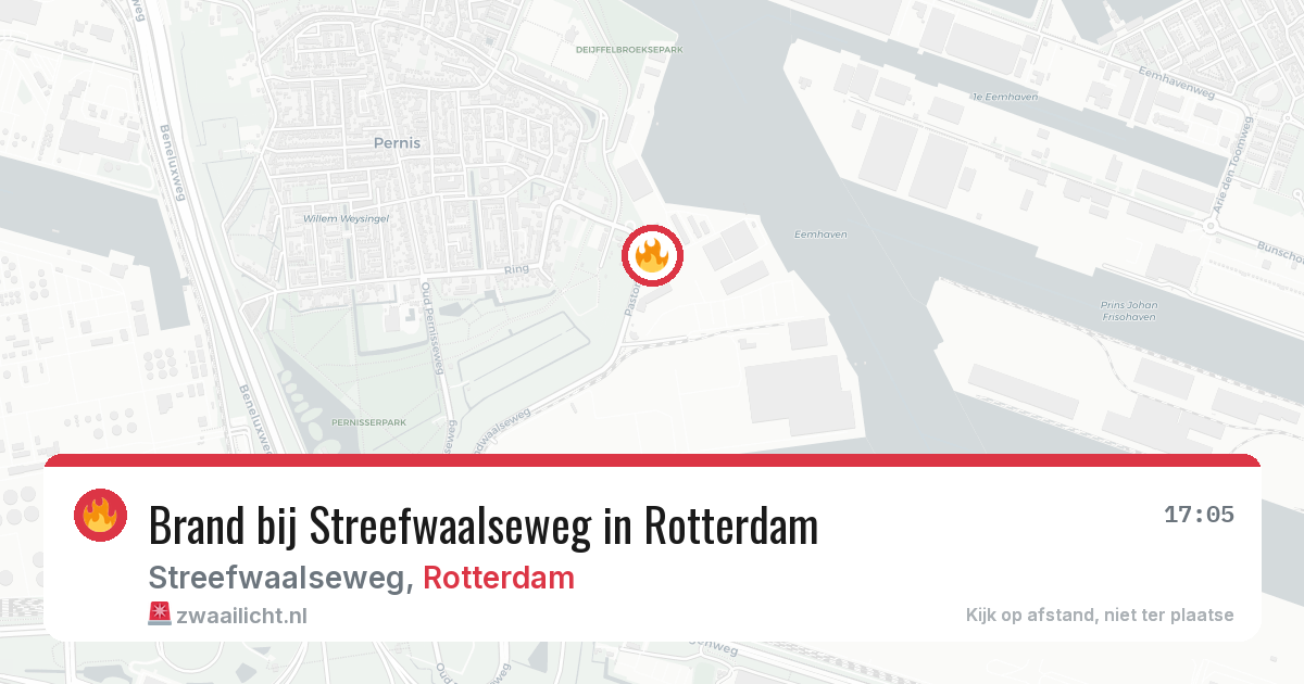 Brand bij Streefwaalseweg in Rotterdam — 7 aug 2026