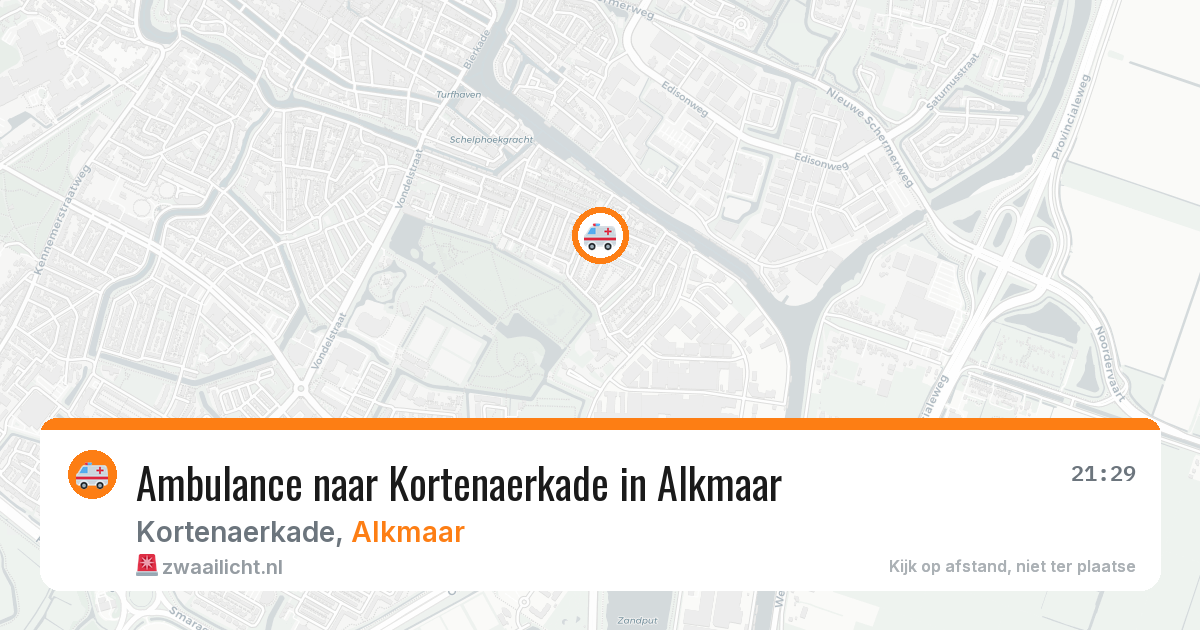 Ambulance naar Kortenaerkade in Alkmaar — 7 apr 2026