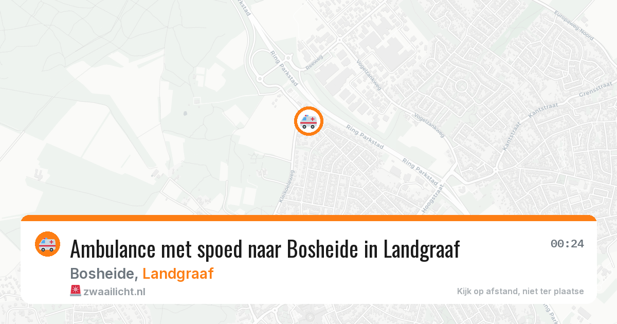 Ambulance met spoed naar Bosheide in Landgraaf — 6 jun 2026
