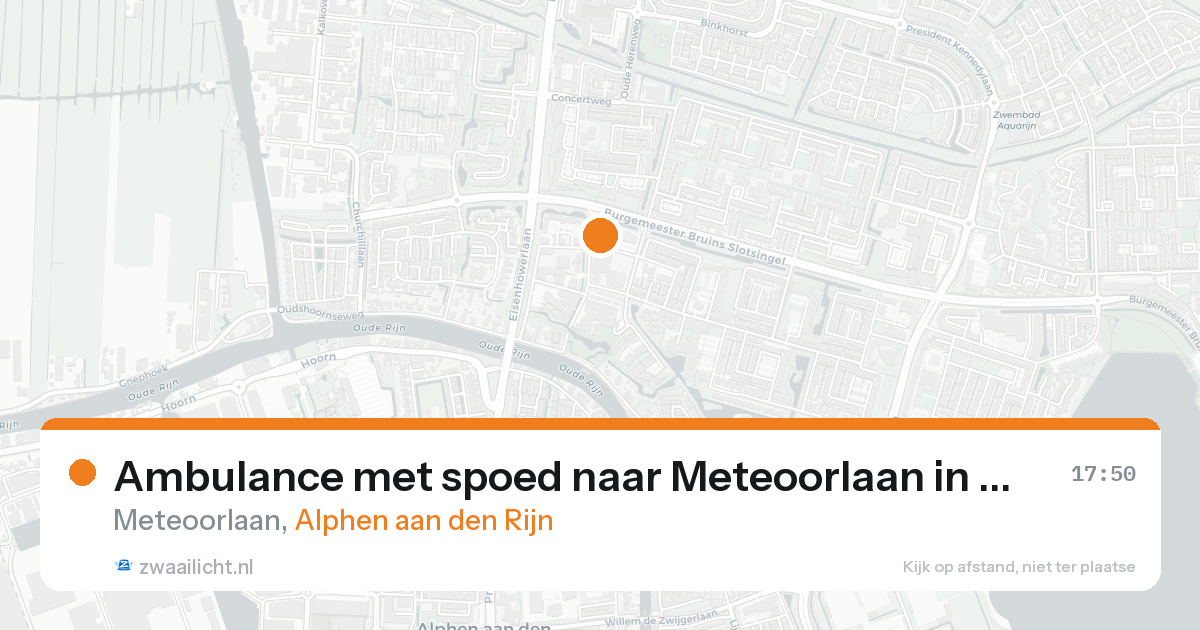 Ambulance met spoed naar Meteoorlaan in Alphen aan den Rijn — 12 jun 2026