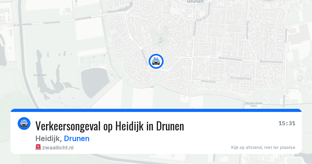 Verkeersongeval op Heidijk in Drunen — 24 jun 2026