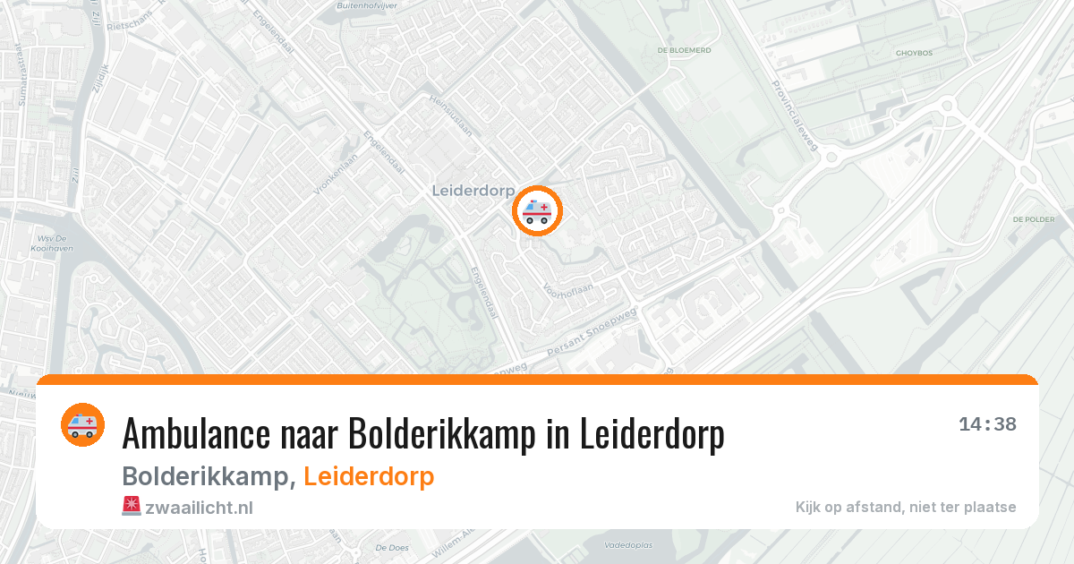 Ambulance naar Bolderikkamp in Leiderdorp — 11 aug 2026