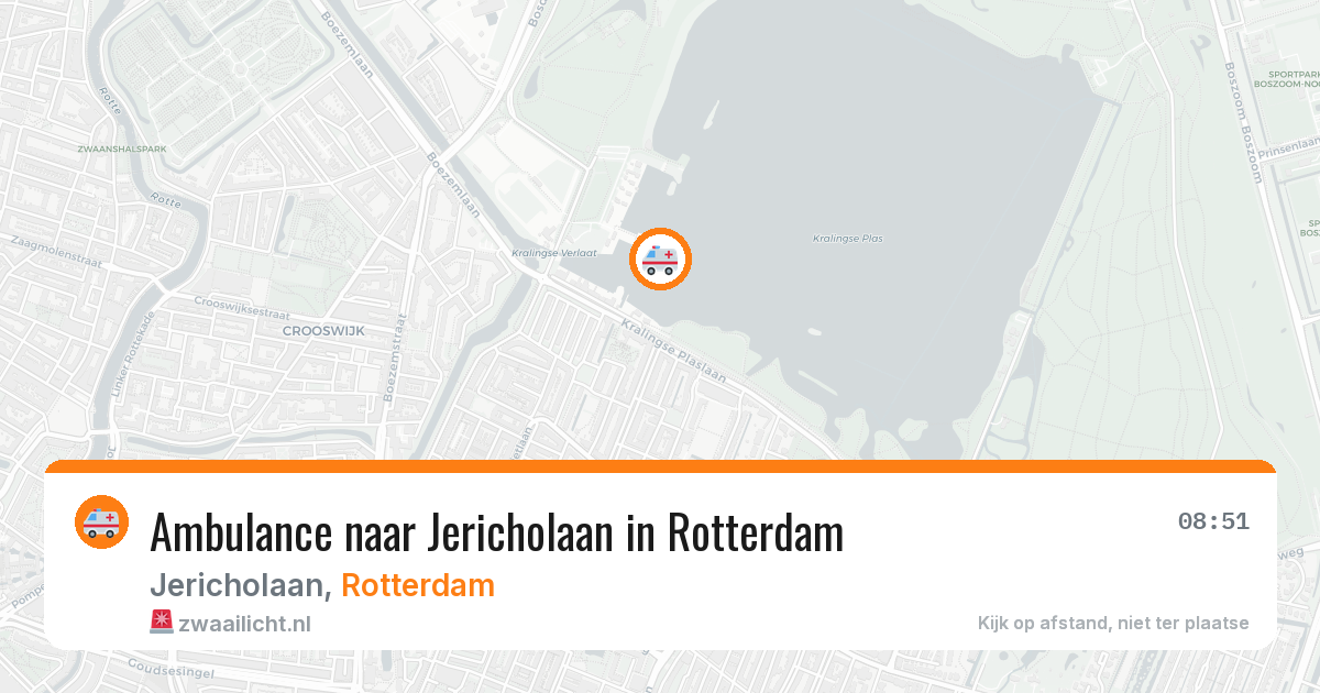 Ambulance naar Jericholaan in Rotterdam — 27 jul 2026