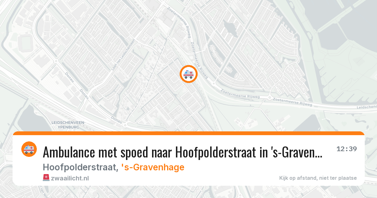 Ambulance met spoed naar Hoofpolderstraat in 's-Gravenhage — 27 mei 2026
