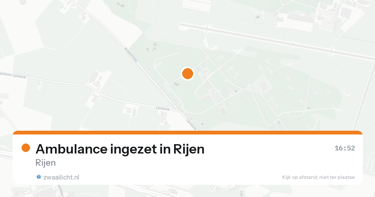 Ambulance ingezet in Rijen — 15 jun 2026