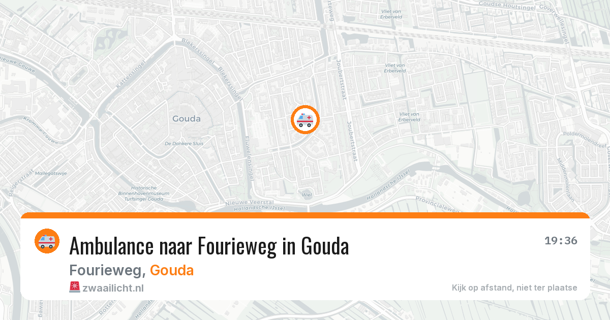 Ambulance naar Fourieweg in Gouda — 1 jul 2026