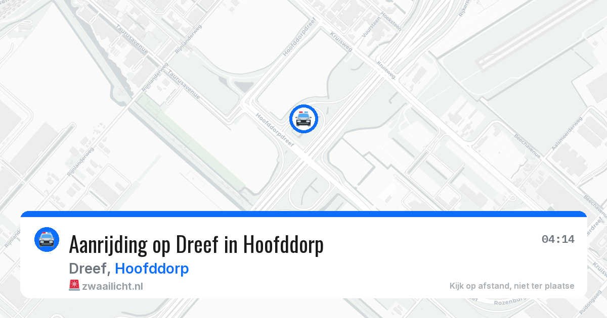 Aanrijding op Dreef in Hoofddorp — 4 jun 2026