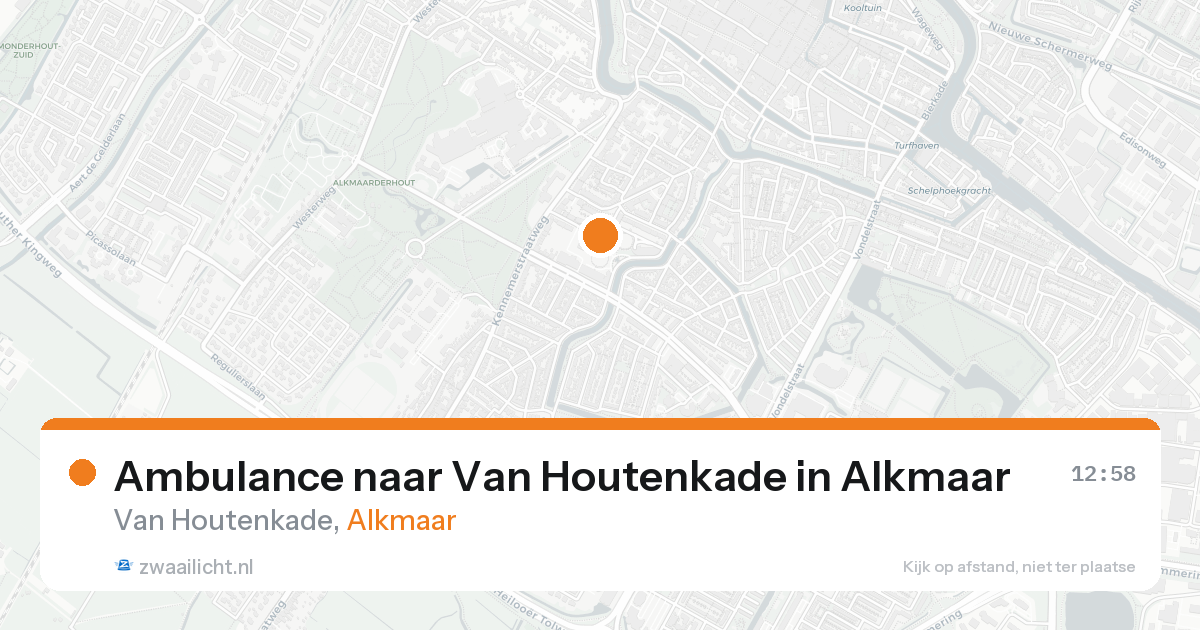Ambulance naar Van Houtenkade in Alkmaar — 21 aug 2026