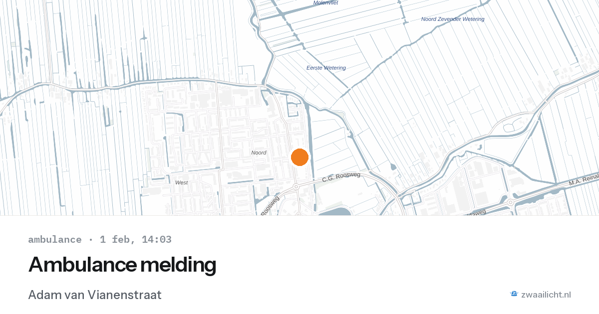 Ambulance melding — 1 feb 2026