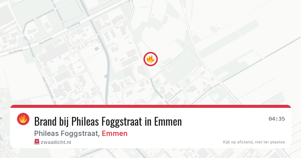 Brand bij Phileas Foggstraat in Emmen — 28 jun 2026