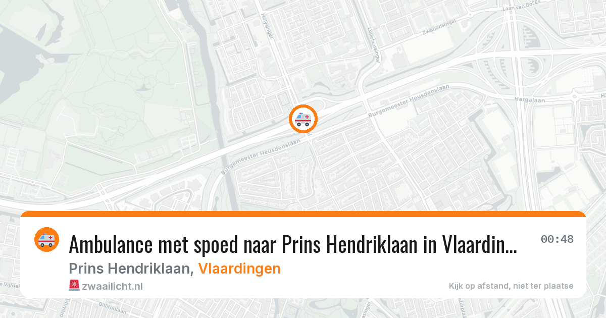 Ambulance met spoed naar Prins Hendriklaan in Vlaardingen — 1 jun 2026