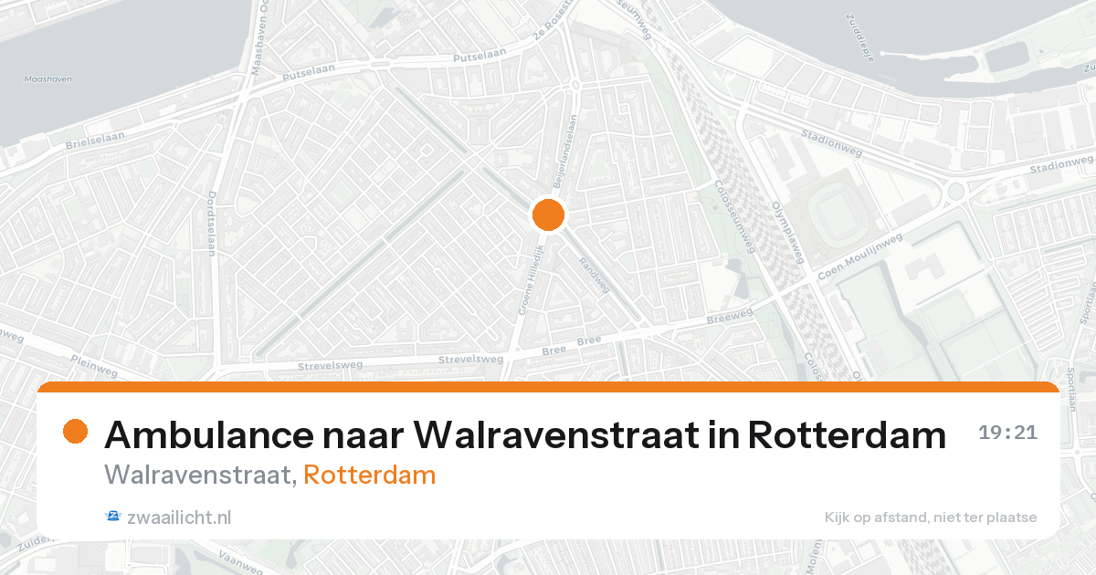Ambulance naar Walravenstraat in Rotterdam — 17 aug 2026