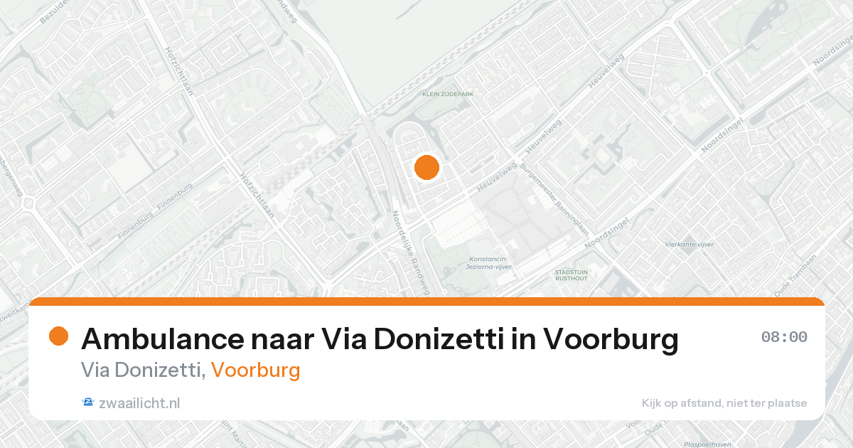 Ambulance naar Via Donizetti in Voorburg — 8 feb 2026