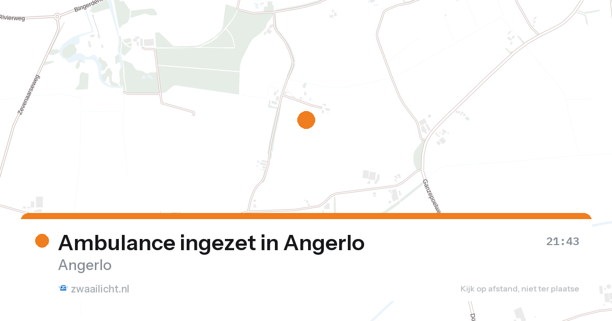 Ambulance ingezet in Angerlo — 11 aug 2026